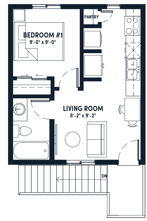 1 Bed Laneway Home - Suite 1